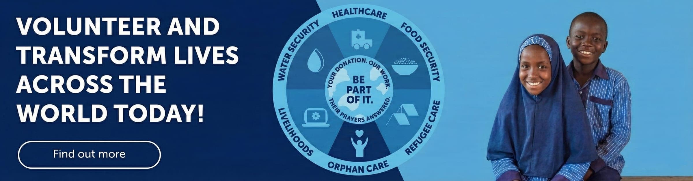 Volunteer and transform lives across the world today